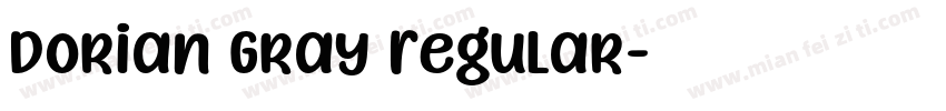 Dorian Gray Regular字体转换